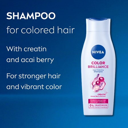 NIVEA Color Brilliance shampoing traitant pour cheveux colorés