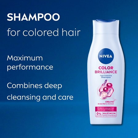 NIVEA Color Brilliance shampoing traitant pour cheveux colorés