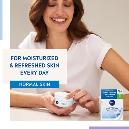 NIVEA 24 h Moisture osvěžující denní krém s vitamínem E