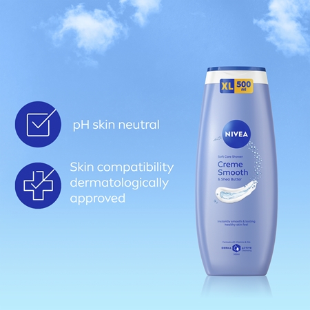 NIVEA Creme Smooth kreminės konsistencijos dušo želė