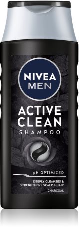 Nivea Men Active Clean шампунь з вугіллям