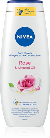 NIVEA Rose & Almond Oil gel za prhanje