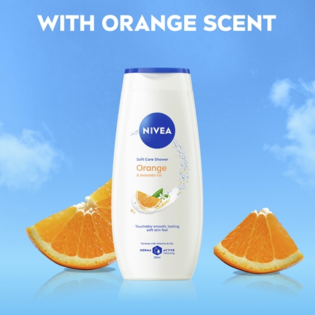 NIVEA Orange & Avocado Oil odą tausojanti dušo želė
