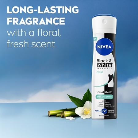 NIVEA Black & White Invisible Fresh Antiperspirant Spray for women