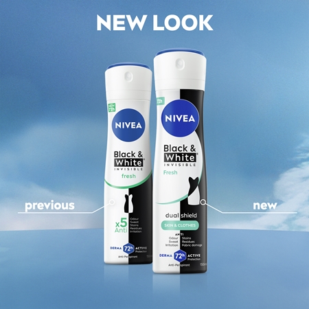 NIVEA Black & White Invisible Fresh Antiperspirant Spray for women