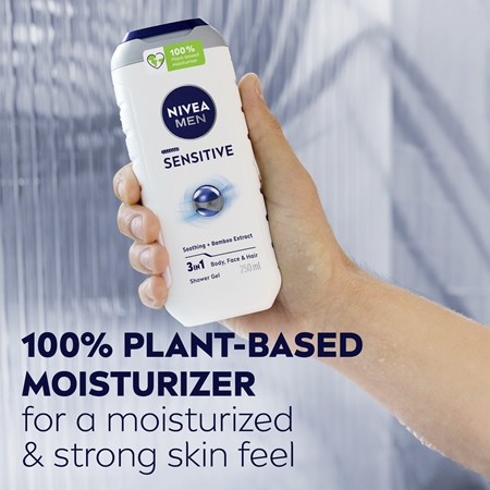 NIVEA MEN Sensitive gel za tuširanje za muškarce ekonomično pakiranje 3 x 500 ml