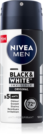 NIVEA MEN Invisible Black & White antiperspirant v pršilu za moške