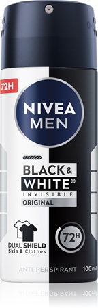 NIVEA MEN Invisible Black & White spray anti-transpirant pour homme