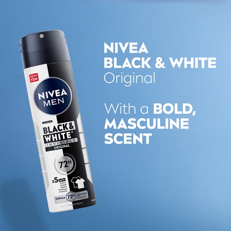NIVEA MEN Invisible Black & White antiperspirant v pršilu za moške