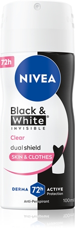 nivea black & white invisible clear antyperspirant w sprayu 100 ml     