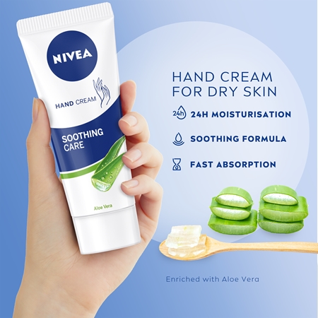 NIVEA Soothing Care upokojujúci krém na ruky