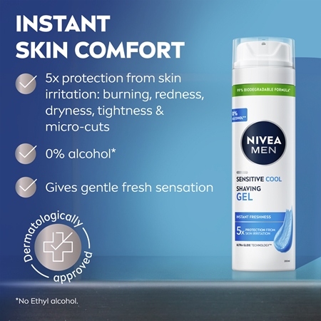 NIVEA MEN Sensitive Recovery Shaving Gel for men