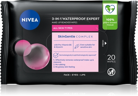 NIVEA Micellar Waterproof meikkiä poistavat misellipyyhkeet
