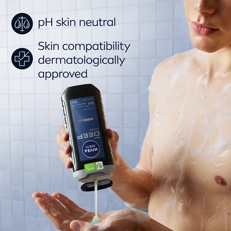 NIVEA MEN Deep gel de douche pour homme conditionnement avantageux