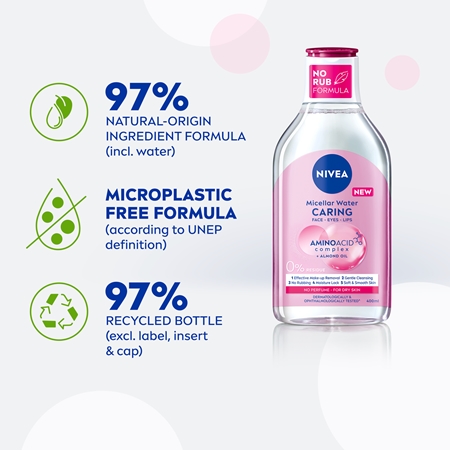 NIVEA Micellar Caring hellävarainen misellivesi