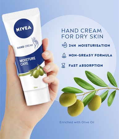 NIVEA Moisture Care Olive crème hydratante mains et ongles