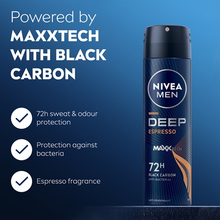 NIVEA MEN Deep antiperspirant ve spreji pro muže