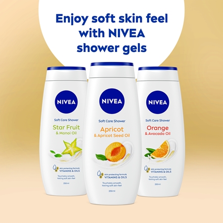 NIVEA Apricot & Apricot Seed Oil pečující sprchový gel