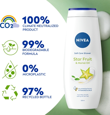 NIVEA Care Shower Star Fruit & Monoi Oil gel doccia idratante