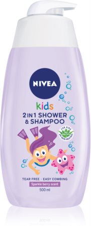 Nivea Kids Girl gel de douche et shampoing 2 en 1 pour enfant