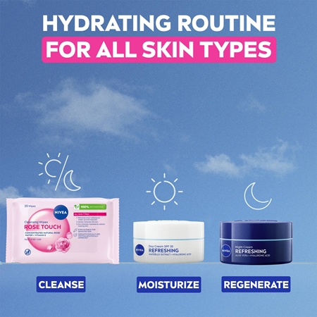 NIVEA Micellar Rose Touch șervețele micelare pentru curățarea tenului