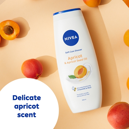 NIVEA Apricot & Apricot Seed Oil gel de ducha para cuidar la piel