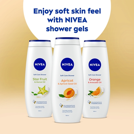 NIVEA Apricot & Apricot Seed Oil gel de ducha para cuidar la piel
