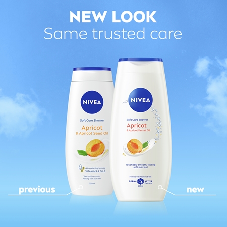 NIVEA Apricot & Apricot Seed Oil gel calmant pentru dus