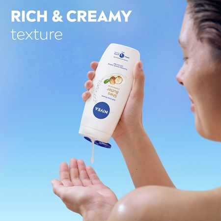 NIVEA Shea Butter & Botanical Oil krémový sprchový gel
