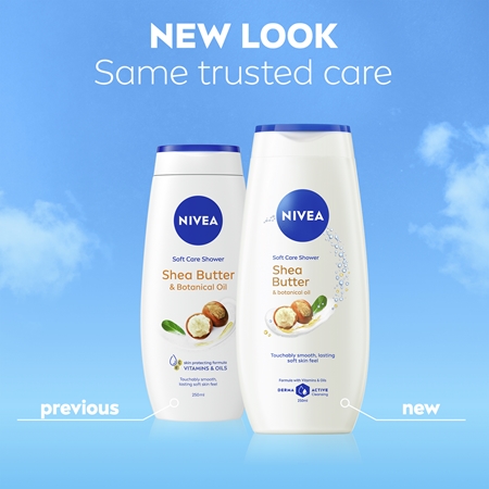 NIVEA Shea Butter & Botanical Oil krémový sprchový gel