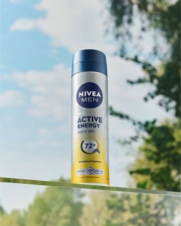 NIVEA MEN Active Energy antiperspirant ve spreji pro muže