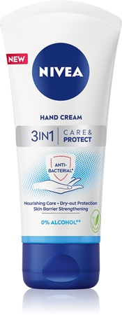 NIVEA Care & Protect krém na ruce 3 v 1