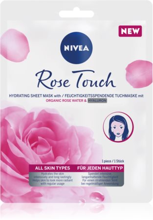 Nivea Rose Touch masque hydratant en tissu