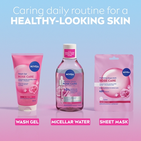 NIVEA Rose Touch hydratačná plátienková maska