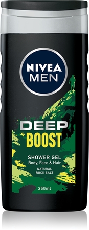 Nivea Deep Boost żel pod prysznic do twarzy, ciała i włosów