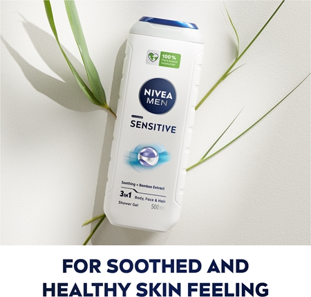 NIVEA MEN Sensitive żel pod prysznic do ciała i włosów wygodne opakowanie