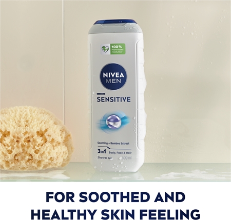 NIVEA MEN Sensitive żel pod prysznic do ciała i włosów wygodne opakowanie
