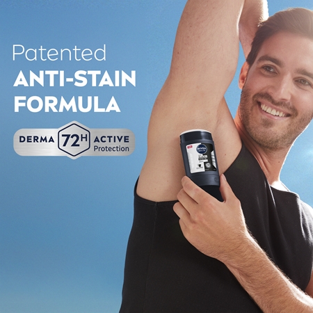NIVEA MEN Black & White Invisible Original antiperspirant stick for men