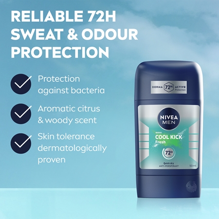 NIVEA MEN Fresh Kick festes Antitranspirant