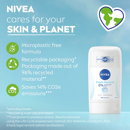 NIVEA Fresh Natural Deodorant Stick