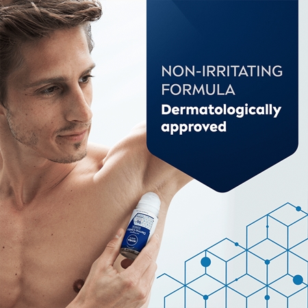 NIVEA MEN Derma Dry Control Roll-On Antiperspirant for men