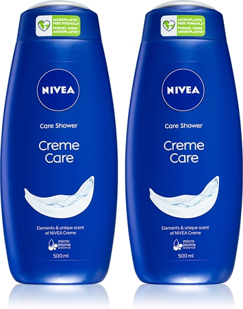 NIVEA Creme Care kremasti gel za tuširanje ekonomično pakiranje 2 x 500 ml