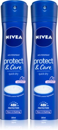 Nivea Protect & Care Pihustatav antiprespirant 2 x 150 ml (säästupakk)