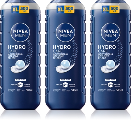 NIVEA MEN Protect & Care Kropsvask til mænd Økonomipakke 3 x 500 ml