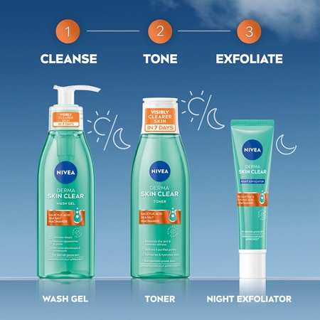 NIVEA Derma Skin Clear gel detergente viso