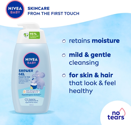 NIVEA BABY żel pod prysznic do ciała i włosów