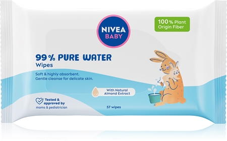 NIVEA BABY Pure Water virkistävät kosteuspyyhkeet