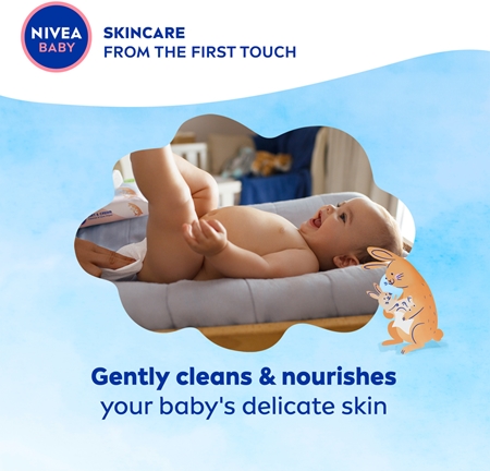 NIVEA BABY Pure Water virkistävät kosteuspyyhkeet