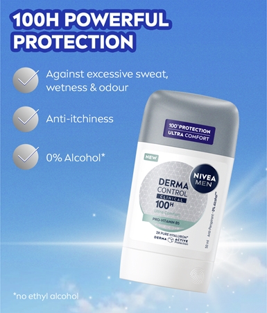 NIVEA MEN Derma Dry Control izzadásgátló stift