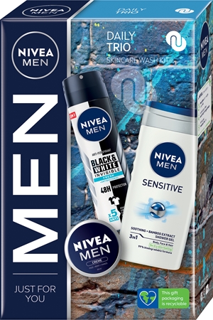 NIVEA MEN Daily Trio ajándékszett arcra és testre uraknak